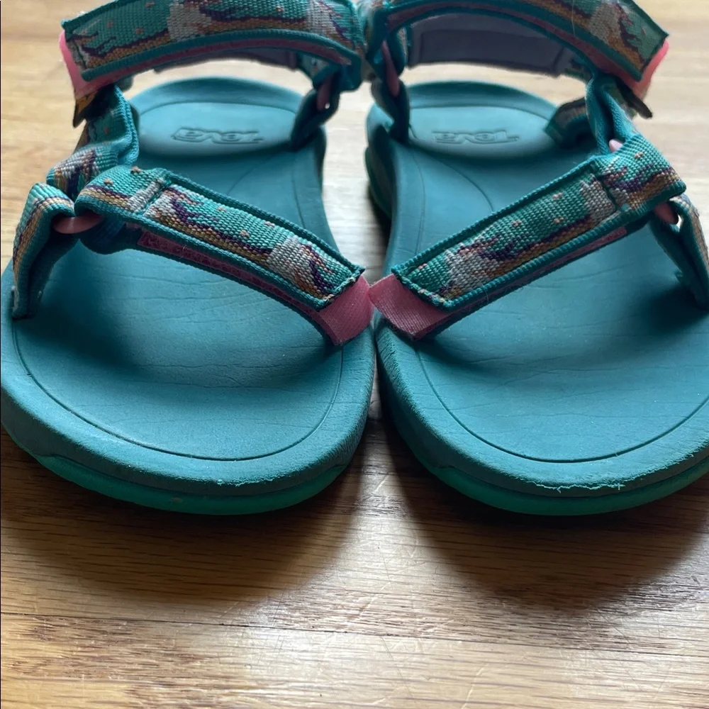 Teva Kids Teal Unicorn Sandals - Picture 9 of 12